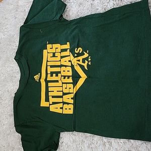 Oakland A's little league adidas M 5/6 green